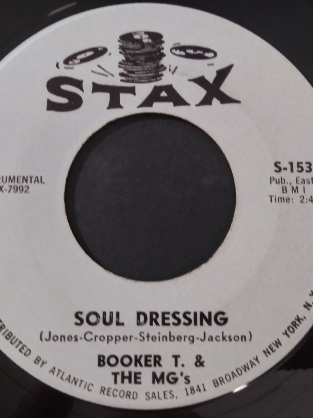 Booker T. & The MG's – Soul Dressing VG+ Original 45RPM Stax S-153 Record 1964